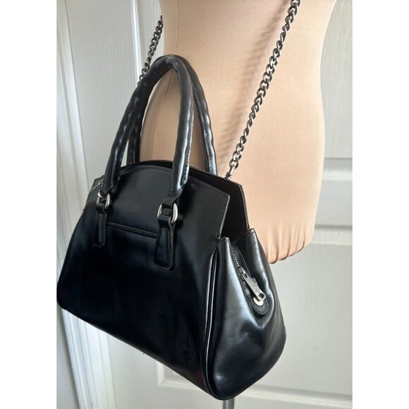 Patricia Nash Leather Marianna Top Handle Satchel Handbag Black - Picture 7 of 16